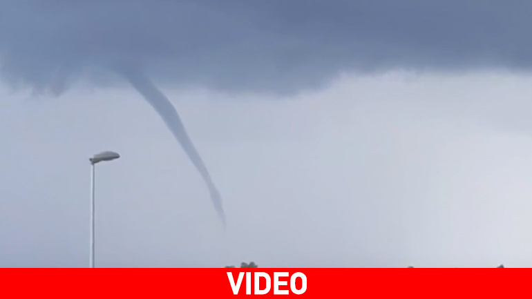 Εντυπωσιακός υδροστρόβιλος στα Χανιά