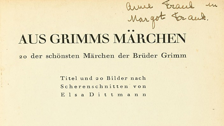 Βιβλίο με την υπογραφή της Άννας Φρανκ δημοπρατήθηκε έναντι 62.500 δολ. στη Νέα Υόρκη