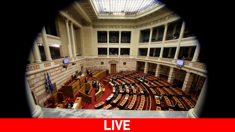 LIVE: Σε εξέλιξη η συζήτηση στην Ολομέλεια της Βουλής για το ασφαλιστικό
