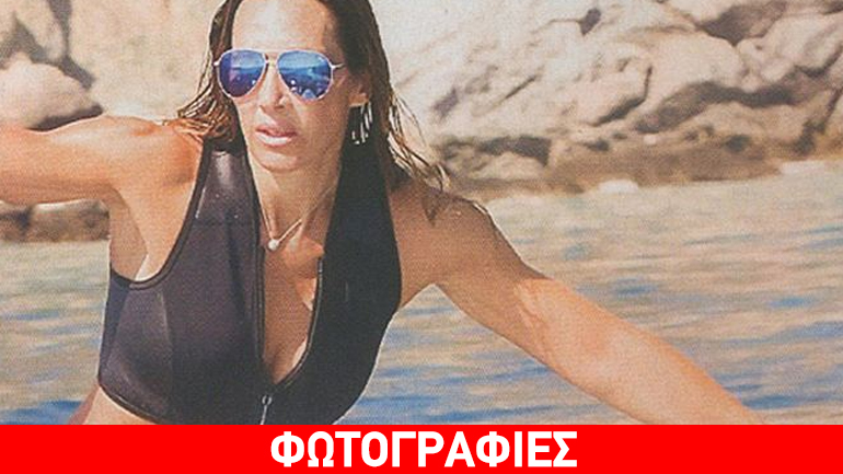 Ελένη Πετρουλάκη: Γυμναστική στην θάλασσα!