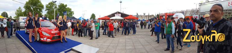 Το Peugeot 307cc WRC με το οποίο έτρεχε παλαιότερα ο Gronholm και ανήκει στον Μάριο Ηλιόπουλο αποτέλεσε πόλο έλξης για όσους επισκέφτηκαν το service park...