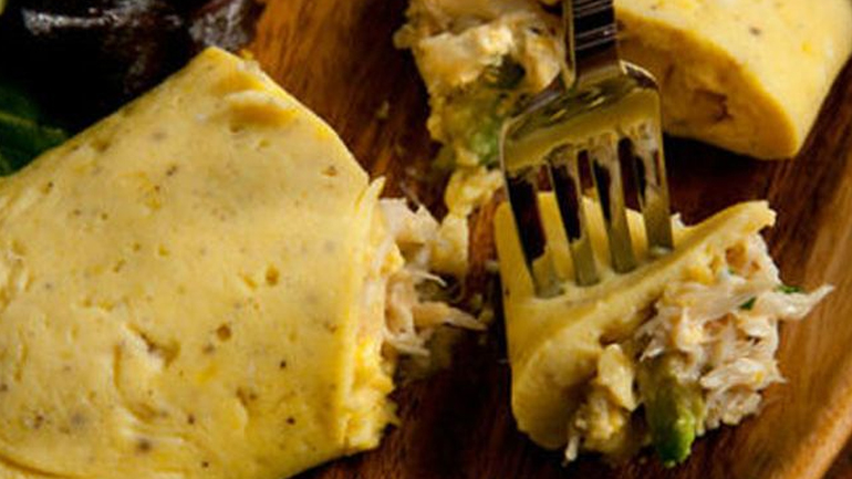 Ομελέτα με τόνο και τυρί