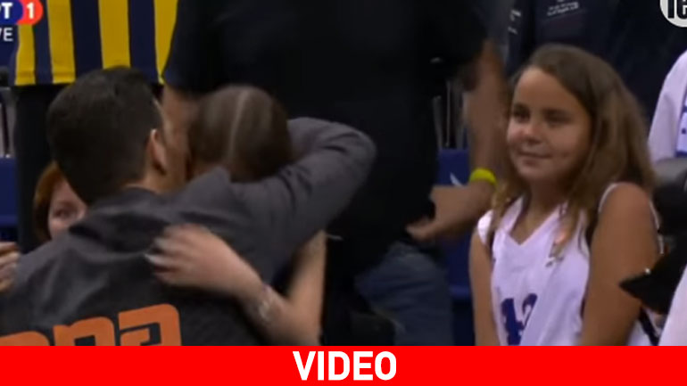 H συγκινητική στιγμή που η  κόρη του Ιτούδη κλαίει με λυγμούς στην αγκαλιά του μπαμπά της