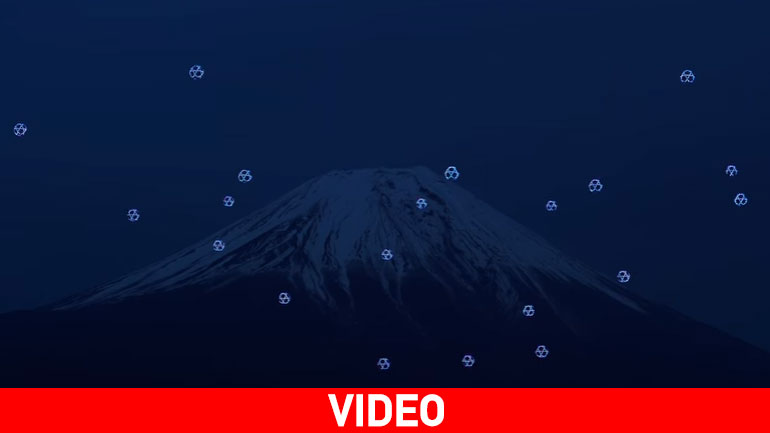 «Χορεύοντας» με τα drones: Απίστευτο θέαμα ήχου και φωτός στον ουρανό της Ιαπωνίας