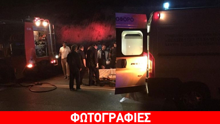 Ηράκλειο: Ανατράπηκε αυτοκίνητο στο δρόμο προς Βιάννο