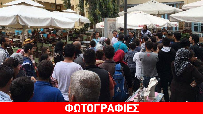 Οι πρόσφυγες και μετανάστες μαθαίνουν για την ιστορία της Χίου