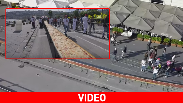 Νάπολη: Πίτσα δύο χιλιομέτρων μπήκε στο βιβλίο Γκίνες
