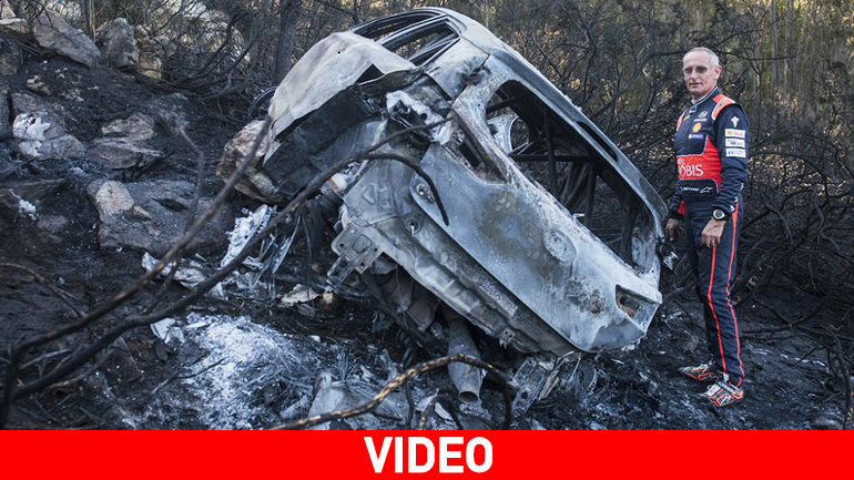 Στάχτη έγινε το Hyundai i20 WRC του Paddon