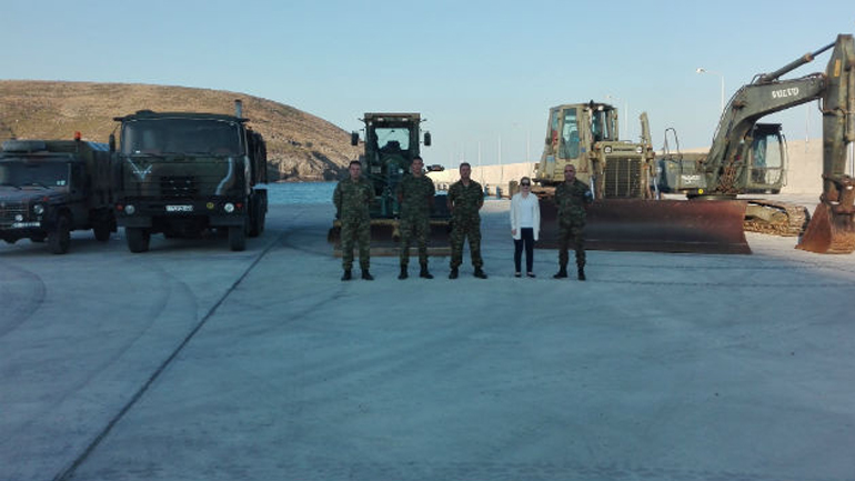 Έργα υποδομής στον Άγιο Ευστράτιο με τη συνδρομή του στρατού