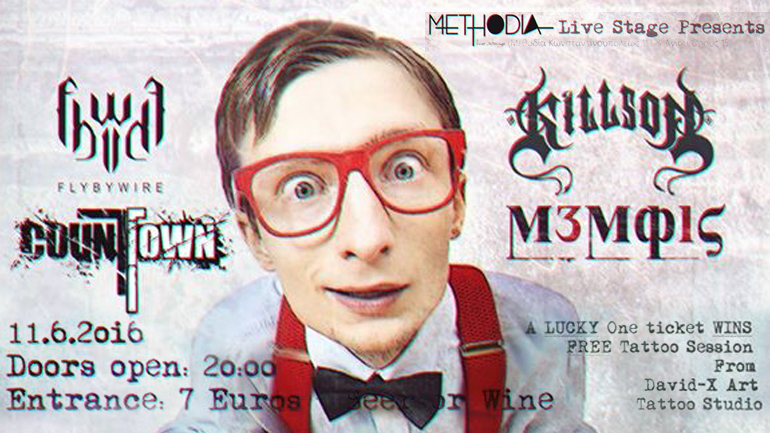 Countown – FlyByWire -Μέμφις – Killson live @Μεθοδία