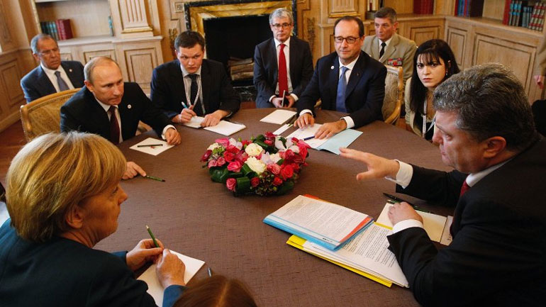 Τηλεφωνική συνομιλία του Πούτιν με Μέρκελ, Ολάντ και Ποροσένκο, για την κρίση στην Ουκρανία