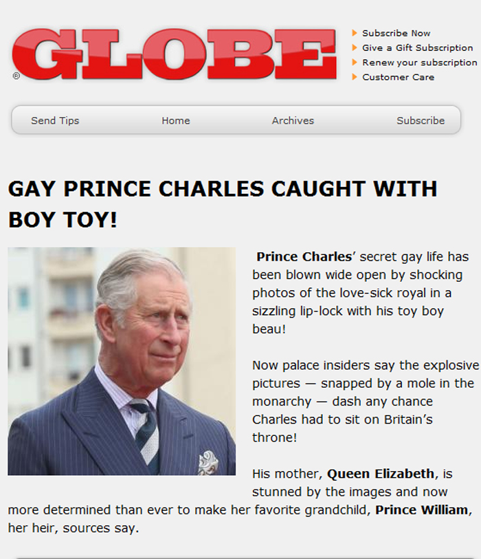 Το δημοσίευμα του ''Globe''