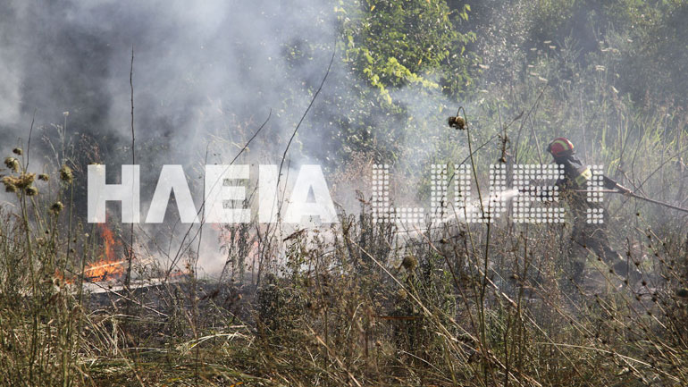Πηνειός: Ξέσπασε φωτιά μετά το σεισμό