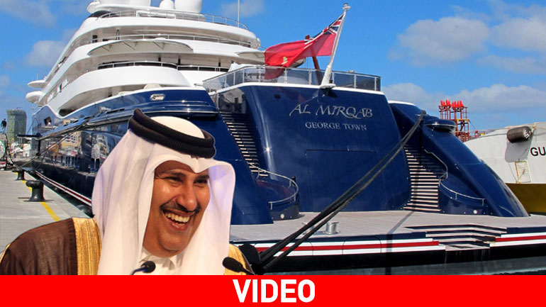 Μύκονος: Άναυδοι με το γιοτ των 300.000.000 δολαρίων του σεΐχη του Κατάρ
