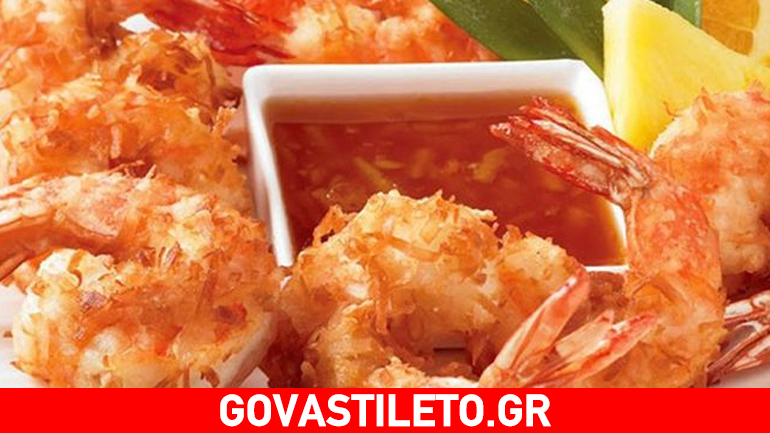 Νόστιμες γαρίδες tempura!