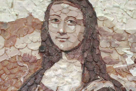 Μόνα Λίζα από... κρέας. Παρασκευάστηκε από 3 Ρώσους καλλιτέχνες το 2008