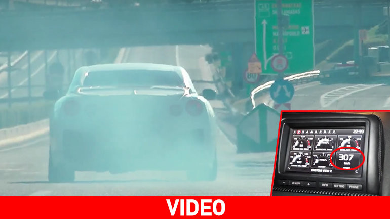 «Ελληνικό» Nissan GT-R ξεπερνά για… πλάκα τα 300 χλμ./ώρα