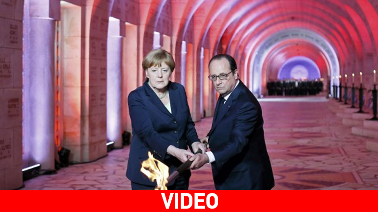 Ολάντ και Μέρκελ τιμούν την 100ή επέτειο της Μάχης του Βερντέν