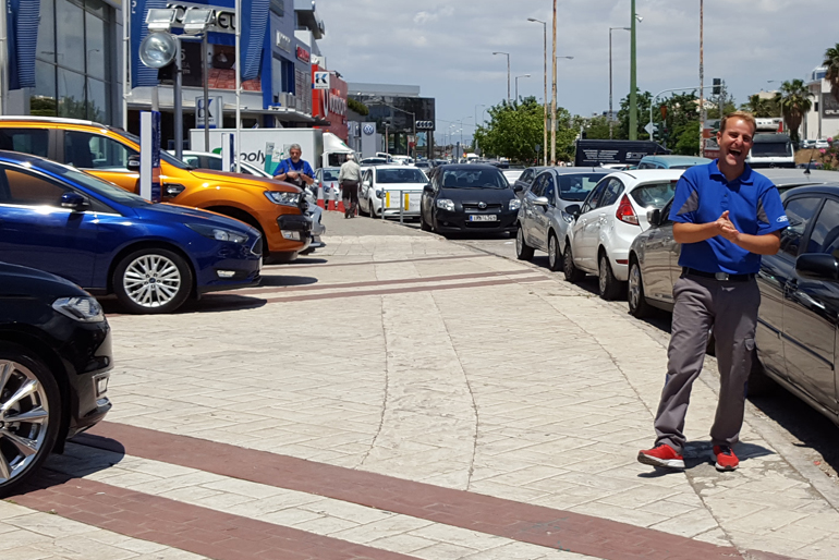 Ο Αντώνης Γεωργαλάς είναι πάντα με το χαμόγελο...