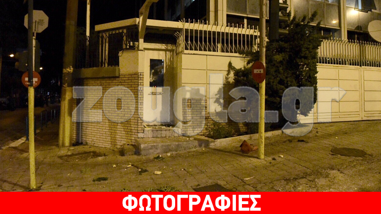 Φθορές έξω από τα γραφεία του ΣΚΑΪ