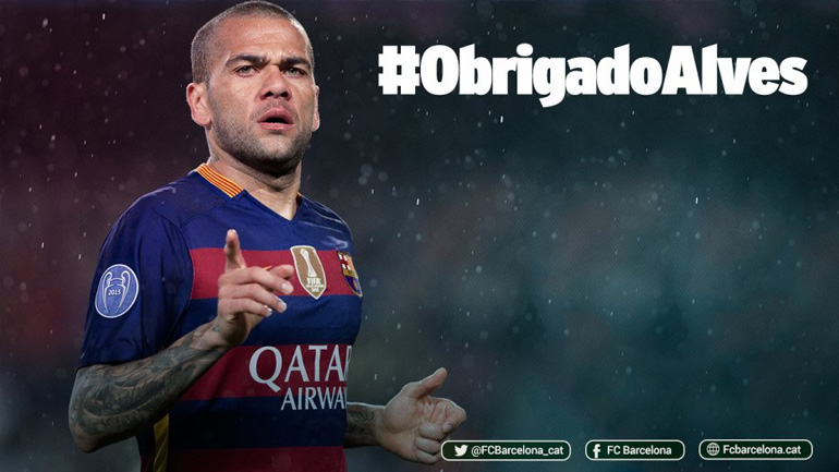 Αποχώρησε από την Μπαρτσελόνα ο Ντάνι Άλβες