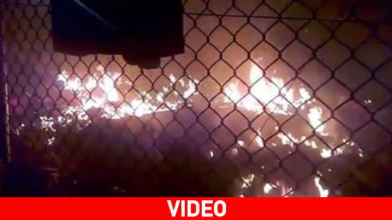 Πυρκαγιά και συγκρούσεις στο κέντρο κράτησης μεταναστών της Μόριας