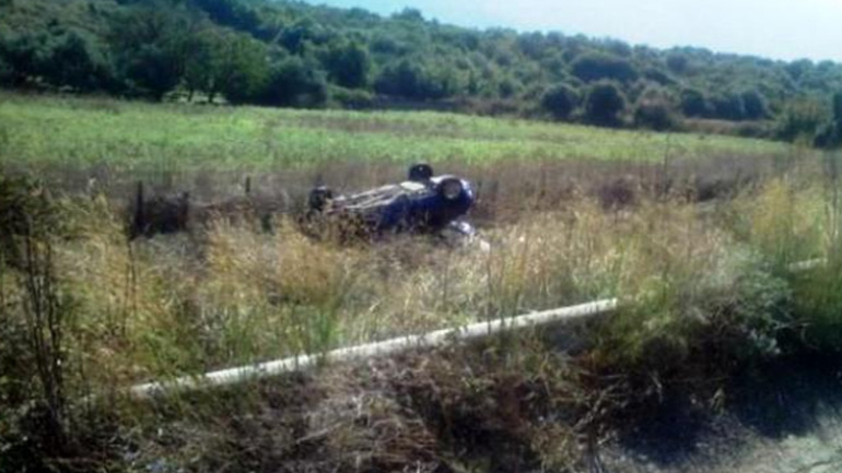 Πύργος: Ανατροπή οχήματος στην εθνική οδό – Τραυματίστηκαν οι επιβαίνοντες