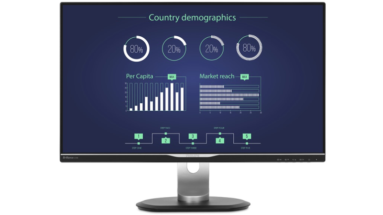 Η πρώτη οθόνη της Philips 25 ιντσών με υπερ-υψηλής ταχύτητας σύνδεση USB Τύπου C