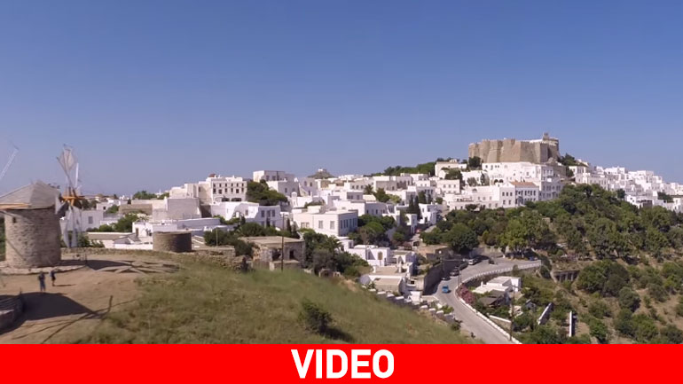H μαγευτική Πάτμος  εντυπωσιακή από ψηλά με drone