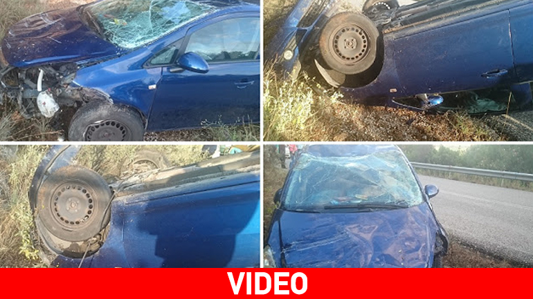 Πάργα: Ανατροπή αυτοκινήτου στον Μεσοπόταμο – Άγιο είχε η οδηγός