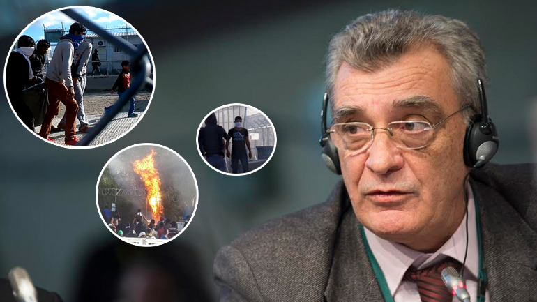 Αποδοκίμασαν τον δήμαρχο στη Μόρια Λέσβου