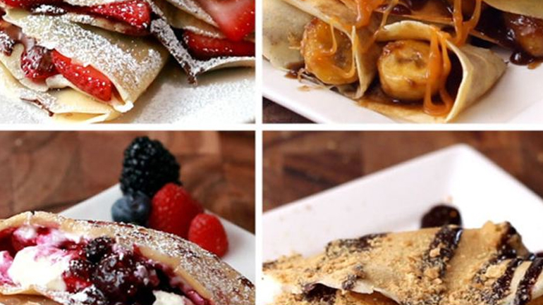 Φτιάξτε 4 απολαυστικές κρέπες για όλη την οικογένεια!