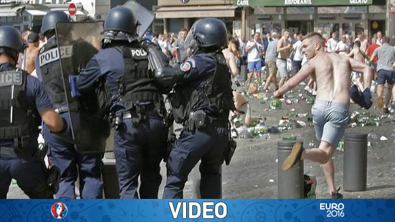 Τρομακτικό βίντεο: Ρώσος χούλιγκαν κατέγραφε με κάμερα τα επεισόδια στην Μασσαλία