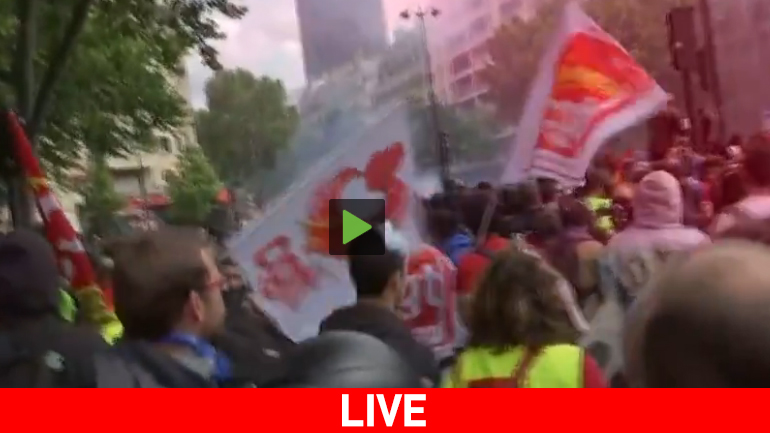 Πορεία με επεισόδια στο Παρίσι