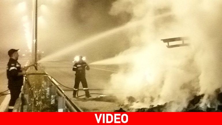 «Λαμπάδιασε» φορτηγό εν κινήσει στα Τρίκαλα