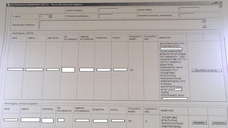 Παραβίαση προσωπικών δεδομένων Yγείας στο TAXISNET καταγγέλλει σύλλογος οροθετικών