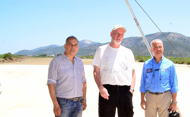 Ο δήμαρχος Θάσου με τους κυρίους Γεωργιάδη και Bremner επισκέφθηκαν το αεροδρόμιο του Πρίνου 