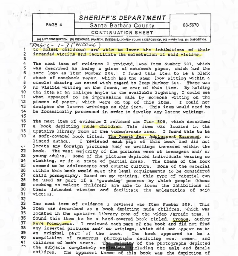 Η έκθεση της αστυνομίας