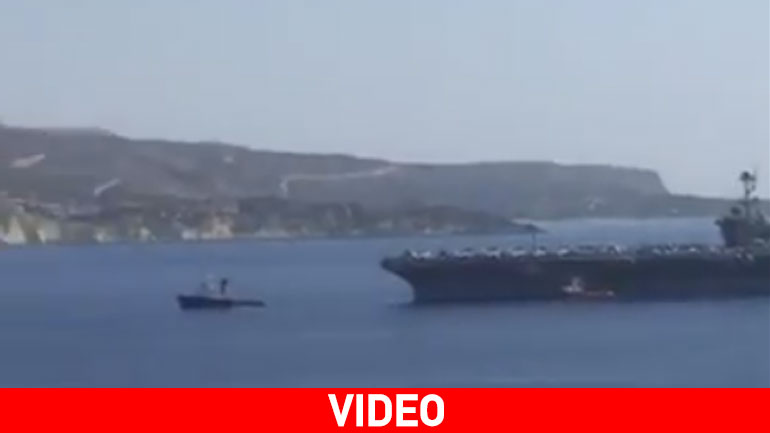 Το αμερικανικό αεροπλανοφόρο Truman κατέπλευσε στα Χανιά