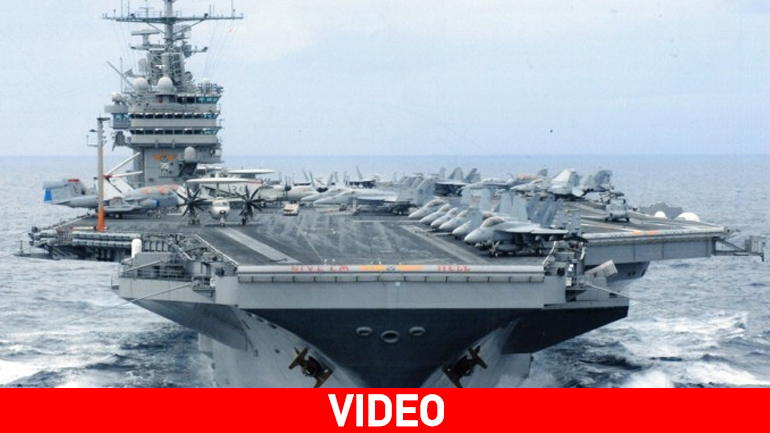 Εντυπωσιακές εικόνες από το αεροπλανοφόρο Χάρυ Τρούμαν στη Σούδα