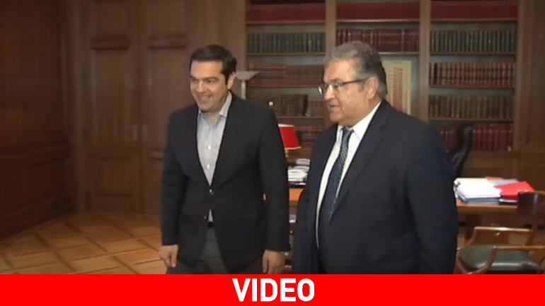 Με τον Δημήτρη Κουτσούμπα συναντήθηκε ο Αλέξης Τσίπρας Με τον Δημήτρη Κουτσούμπα συναντήθηκε ο Αλέξης Τσίπρας