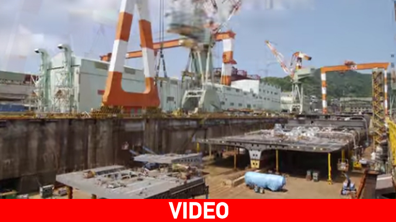 Έχετε δει πώς κατασκευάζεται ένα κρουαζιερόπλοιο;