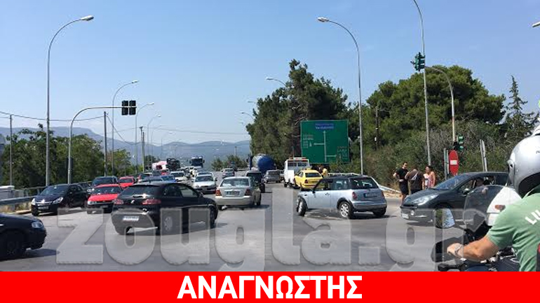 Tροχαίο στη Βαρυμπόμπη