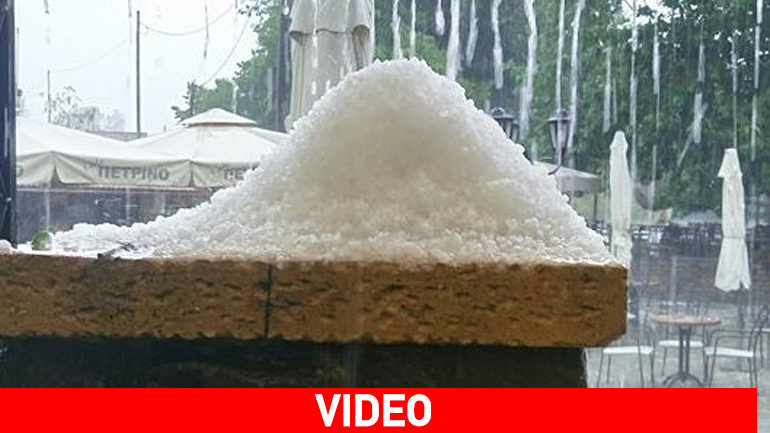 Χαλαζόπτωση στην Κοζάνη