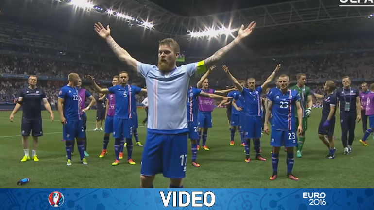 Οι πανηγυρισμοί των Ισλανδών