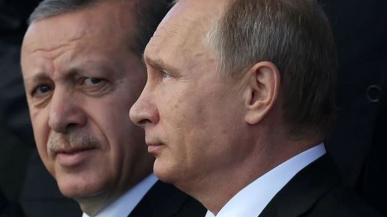 Τηλεφωνική επικοινωνία θα έχουν την Τετάρτη Πούτιν και Ερντογάν