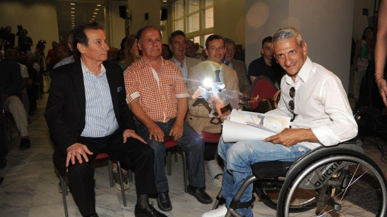 Aναβάτες Β. Κεράτσας, Μ. Σαντοριναίος, Π. Δημητσάνης, Σ. Μπάκος