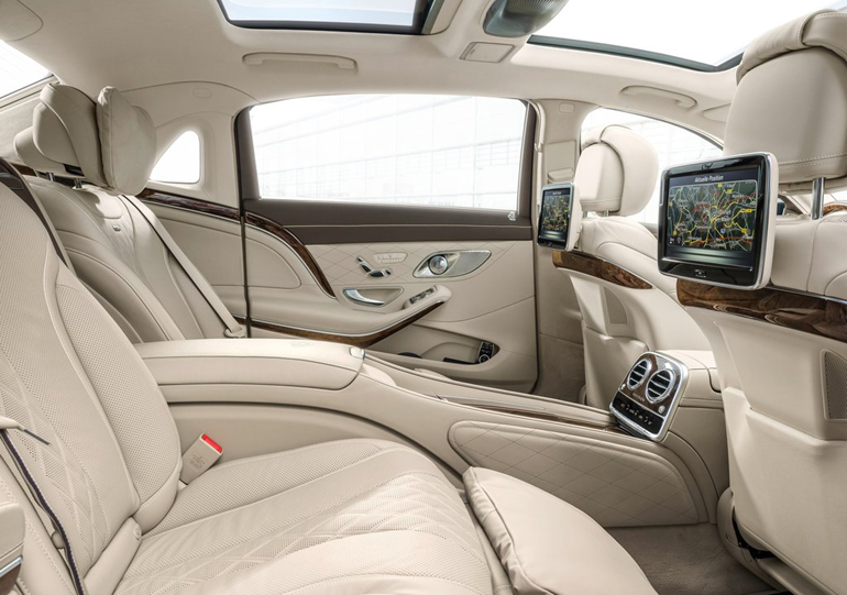 Η πίσω σειρά καθισμάτων της Mercedes S Class Maybach...