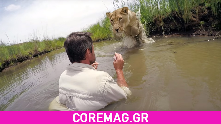 Νέο βίντεο από τον Kevin Richardson για την αγάπη του στα λιοντάρια