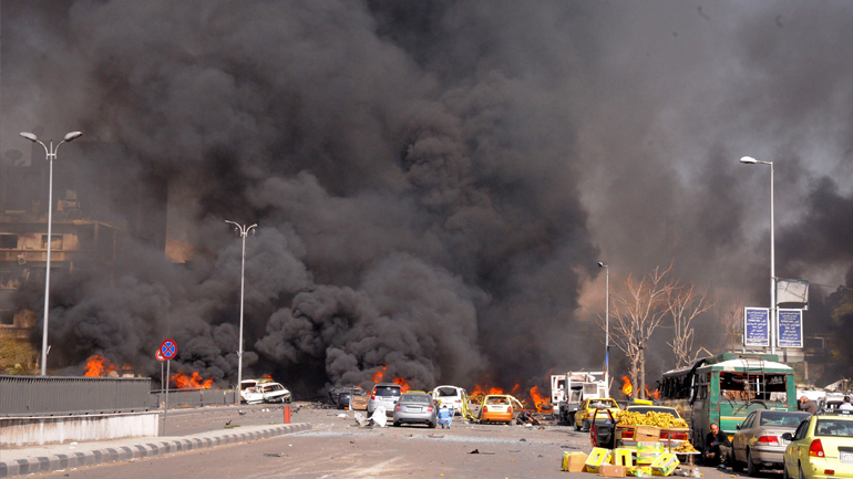 Πολύνεκροι βομβαρδισμοί κοντά στη Δαμασκό
